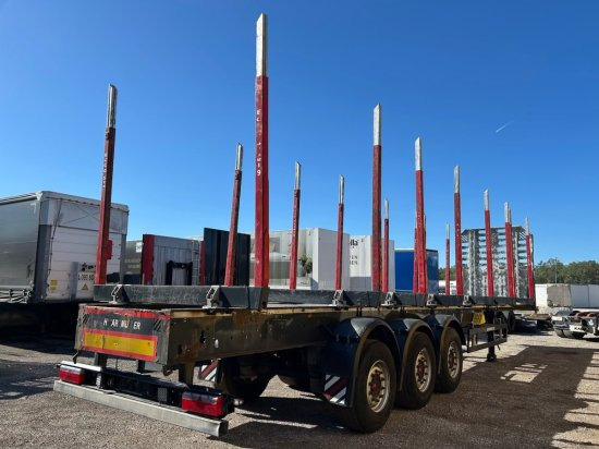 Schwarzmüller Holzauflieger, 8 Rungenpaare, SAF-Achsen, Liftachse - Полуприцеп лесовоз: фото 5 Schwarzmüller Holzauflieger, 8 Rungenpaare, SAF-Achsen, Liftachse - Полуприцеп лесовоз: фото 5