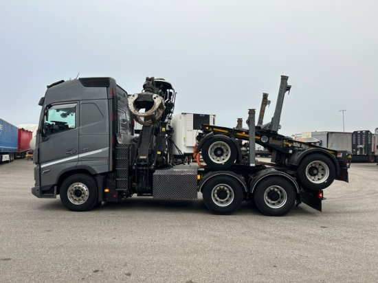 Лесовоз, Автоманипулятор Volvo FH 16 650 6x4 Langholzzug + Doll M2K-9L Nachläufer mit Palfinger Epsilon S260C96, I-Shift, Retarder,: фото 8