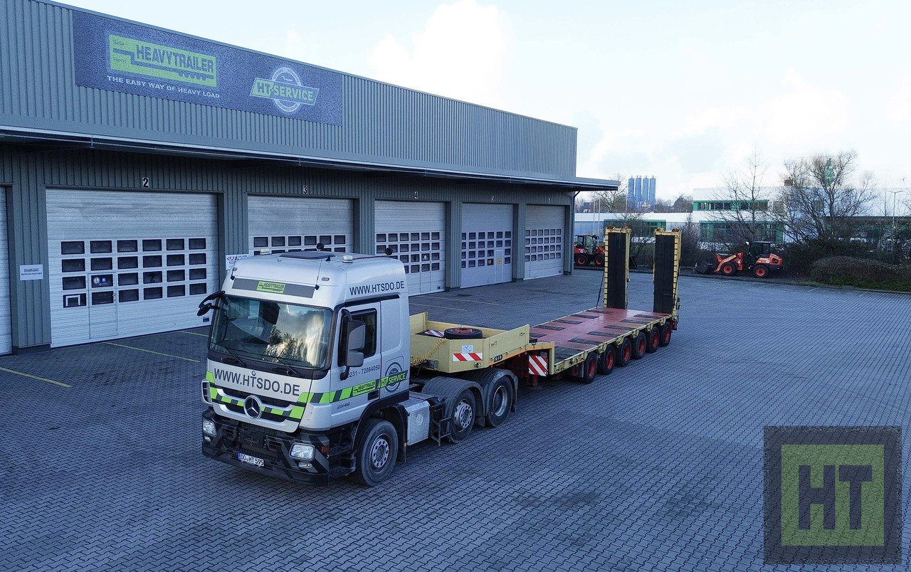 Goldhofer 6-Achs-Tele-Semi mit hydr. Rampen-zwangsgelenkt - Низкорамный полуприцеп: фото 5 Goldhofer 6-Achs-Tele-Semi mit hydr. Rampen-zwangsgelenkt - Низкорамный полуприцеп: фото 5