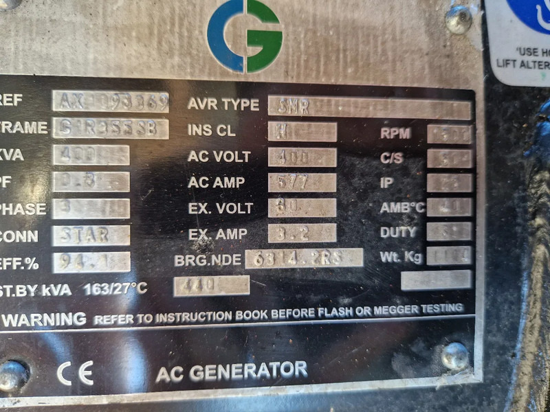 Новый Электрогенератор Doosan Teksan TJ440DW generator 440kVA Doosan 8-cilinder  UNUSED: фото 13
