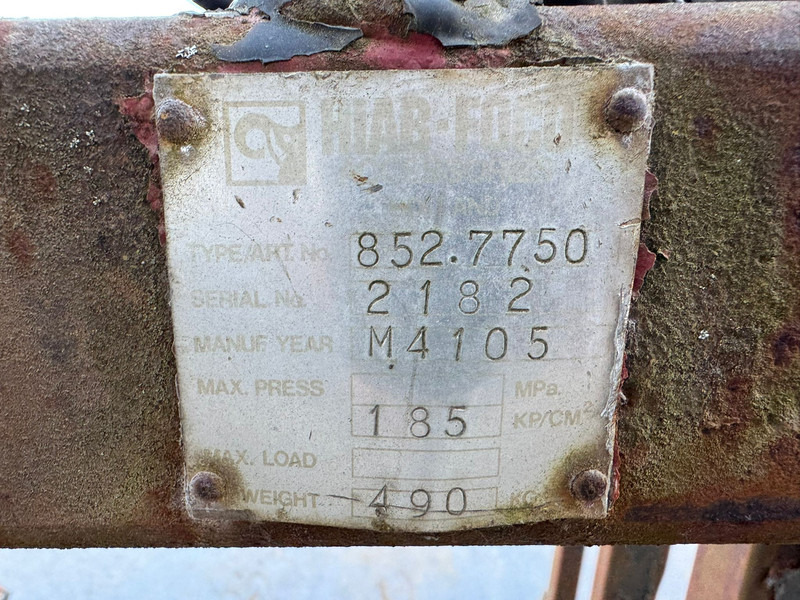 Грейфер Hiab 852.7750 Hydraulic stone clamp: фото 10 Грейфер Hiab 852.7750 Hydraulic stone clamp: фото 10