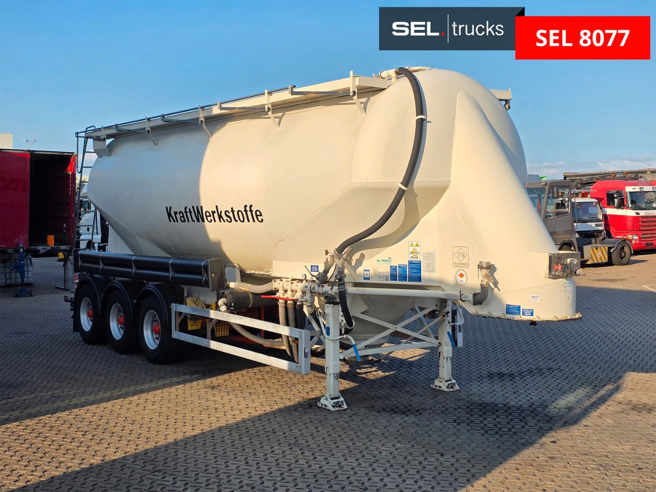 Feldbinder EUT 40.3/7645/A/2 / 1 Kammer - Полуприцеп цистерна для сыпучих грузов: фото 3 Feldbinder EUT 40.3/7645/A/2 / 1 Kammer - Полуприцеп цистерна для сыпучих грузов: фото 3