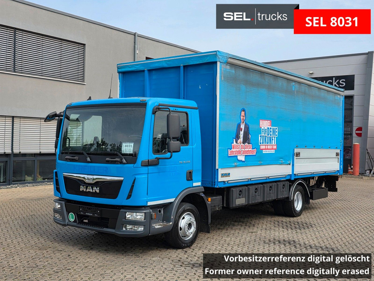 MAN TGL 12.250 4x2 BL / Ladebordwand / Aluklappen - Тентованный грузовик: фото 1 MAN TGL 12.250 4x2 BL / Ladebordwand / Aluklappen - Тентованный грузовик: фото 1