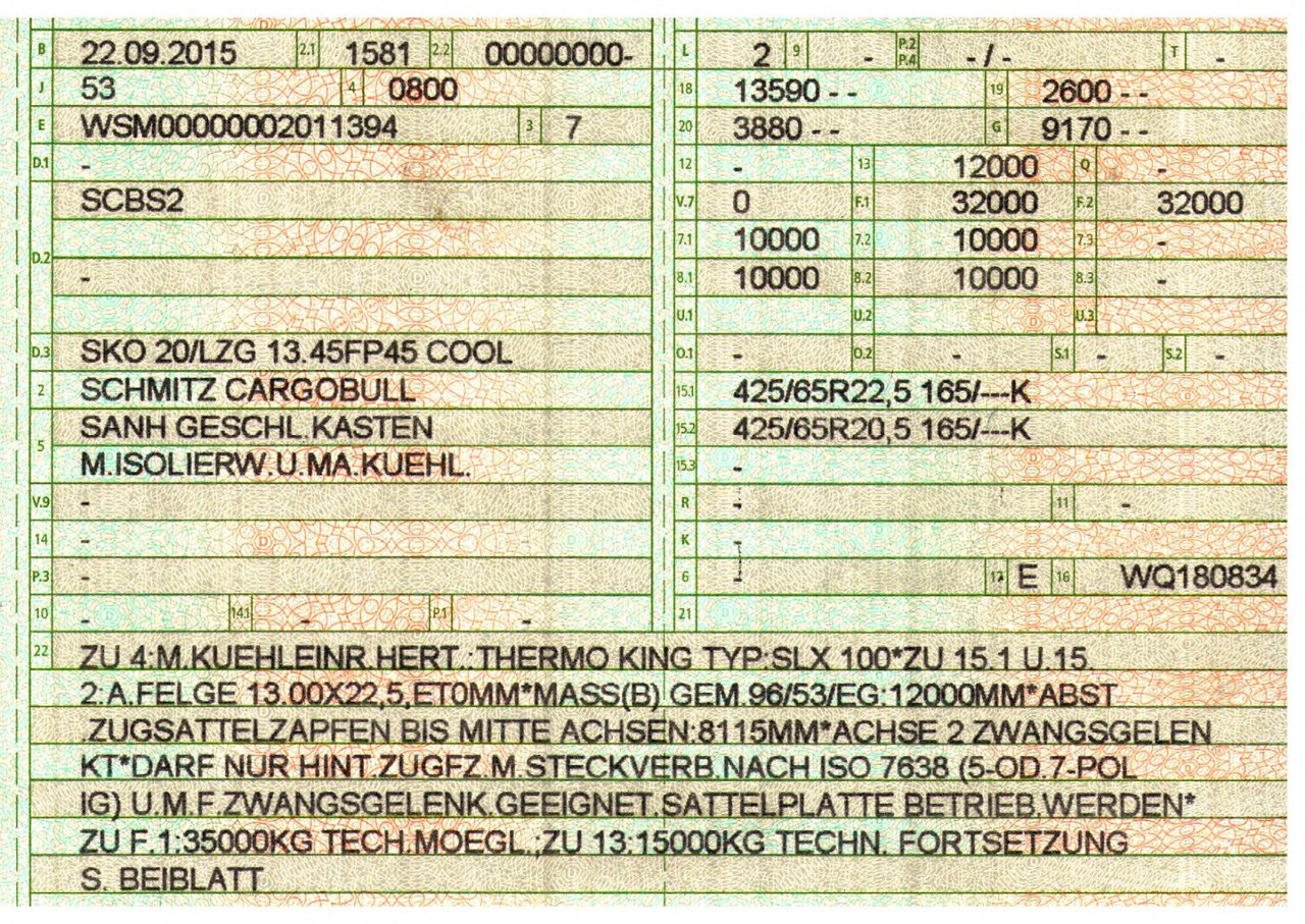 Полуприцеп-рефрижератор Schmitz Cargobull SKO 20/LZG 13.45 FP45 COOL / Thermo King SLX 100: фото 47 Полуприцеп-рефрижератор Schmitz Cargobull SKO 20/LZG 13.45 FP45 COOL / Thermo King SLX 100: фото 47