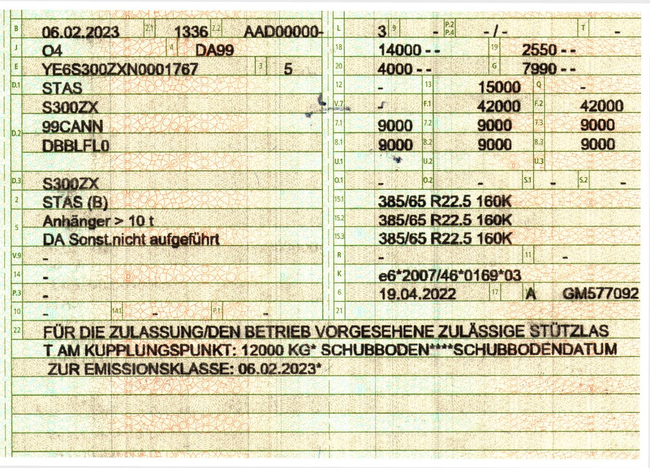 Полуприцеп с подвижным полом Stas S300ZX /ADR Typ EX II, FL, OX, AT / 2 Liftachsen: фото 49 Полуприцеп с подвижным полом Stas S300ZX /ADR Typ EX II, FL, OX, AT / 2 Liftachsen: фото 49