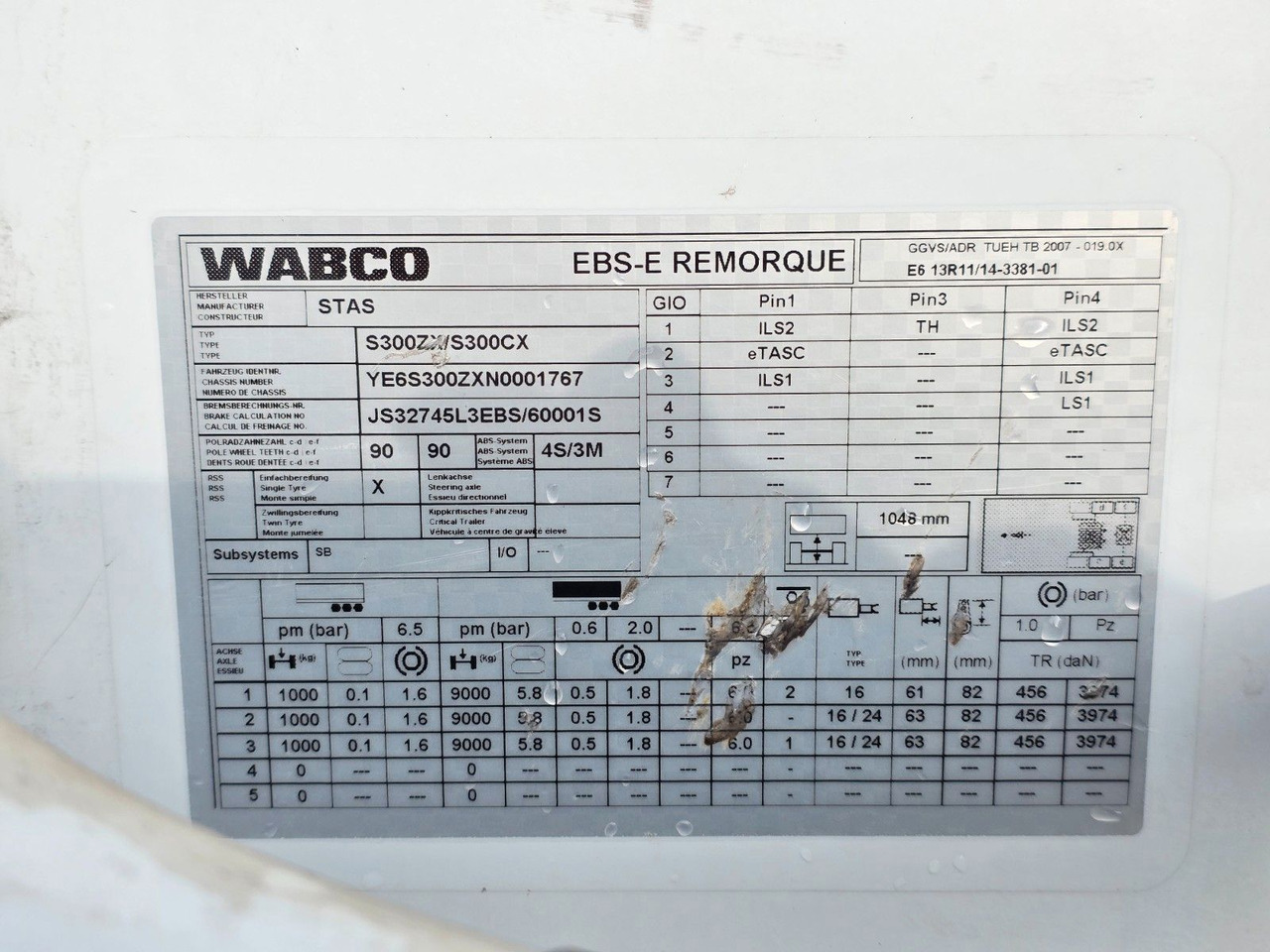 Полуприцеп с подвижным полом Stas S300ZX /ADR Typ EX II, FL, OX, AT / 2 Liftachsen: фото 45 Полуприцеп с подвижным полом Stas S300ZX /ADR Typ EX II, FL, OX, AT / 2 Liftachsen: фото 45