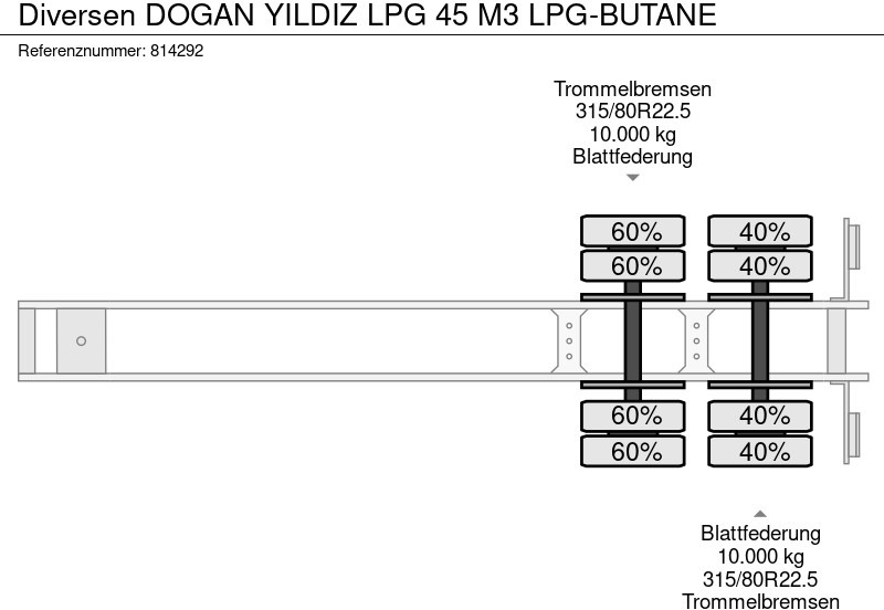 Diversen DOGAN YILDIZ LPG 45 M3 LPG-BUTANE в лизинг Diversen DOGAN YILDIZ LPG 45 M3 LPG-BUTANE: фото 13