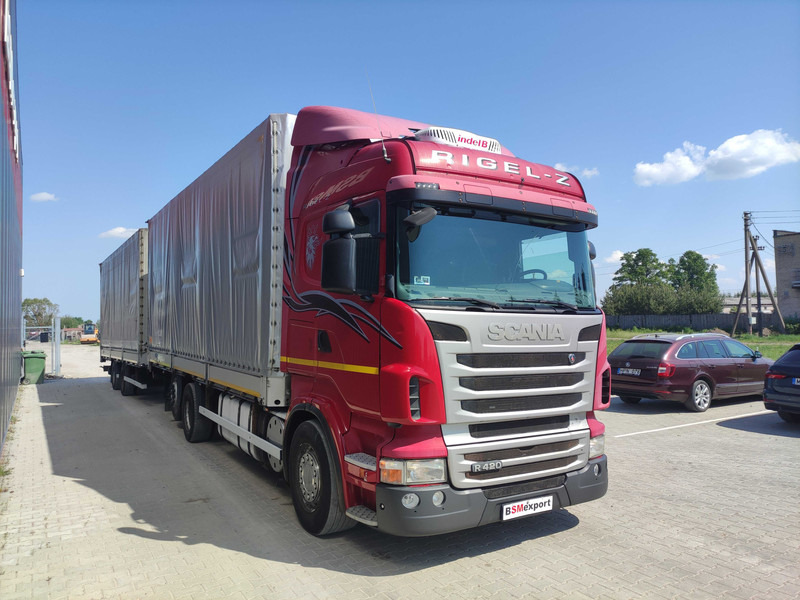 Scania R420 curtainsider truck + curtain side trailer - Тентованный грузовик: фото 2 Scania R420 curtainsider truck + curtain side trailer - Тентованный грузовик: фото 2