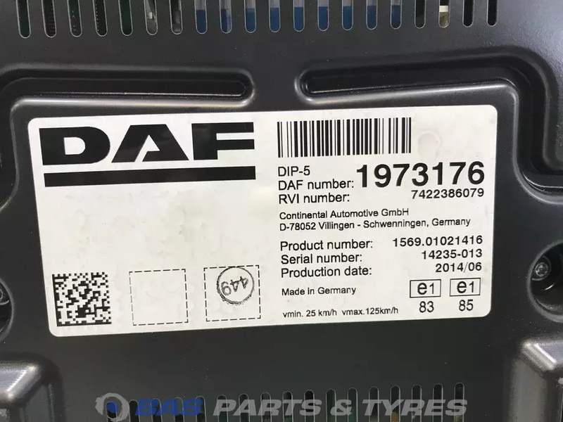 DAF LF Euro 6 - Приборная панель для Грузовиков: фото 3 DAF LF Euro 6 - Приборная панель для Грузовиков: фото 3