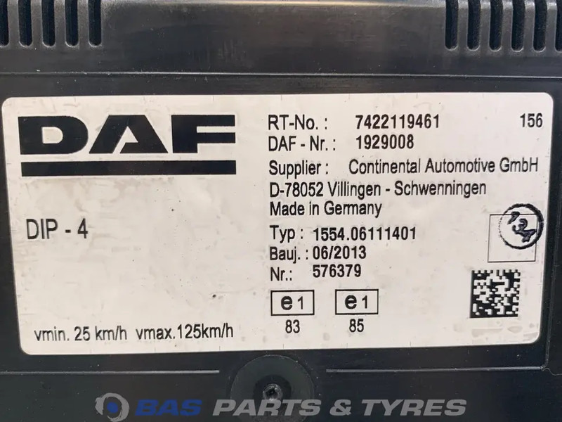 DAF LF55 Euro 4-5 - Приборная панель для Грузовиков: фото 3 DAF LF55 Euro 4-5 - Приборная панель для Грузовиков: фото 3