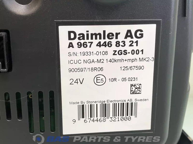 Mercedes-Benz Atego MP4 Instrumentencluster Mercedes A 967 446 83 21 - Приборная панель для Грузовиков: фото 3 Mercedes-Benz Atego MP4 Instrumentencluster Mercedes A 967 446 83 21 - Приборная панель для Грузовиков: фото 3