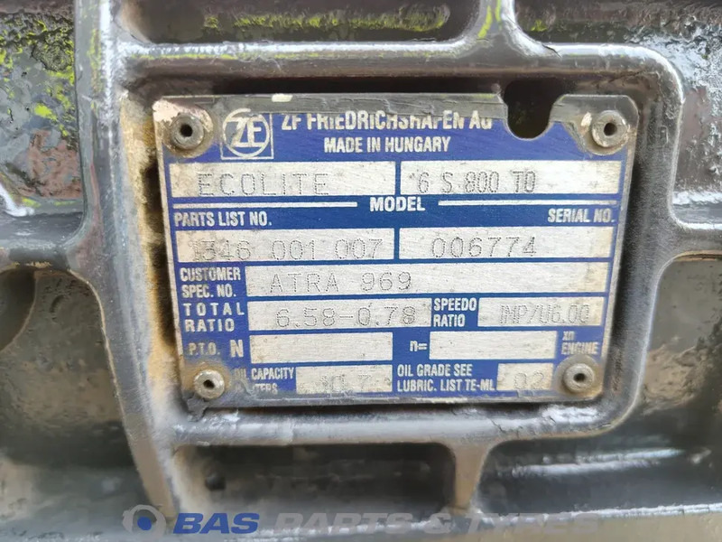 ZF DAF 6S800 TO Ecolite Versnellingsbak 6S800 TO - Коробка передач для Грузовиков: фото 5 ZF DAF 6S800 TO Ecolite Versnellingsbak 6S800 TO - Коробка передач для Грузовиков: фото 5