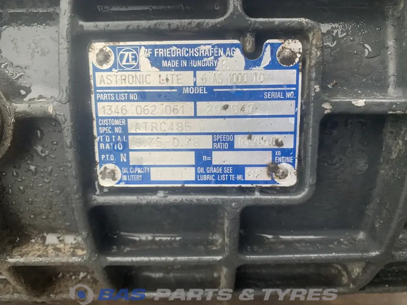 ZF LF Euro 6 DAF 6AS1000 TO Versnellingsbak 6AS1000 TO - Коробка передач для Грузовиков: фото 5 ZF LF Euro 6 DAF 6AS1000 TO Versnellingsbak 6AS1000 TO - Коробка передач для Грузовиков: фото 5