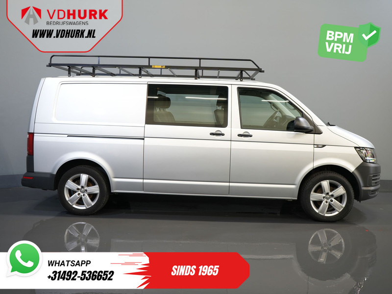 Легковой фургон, Грузопассажирский фургон Volkswagen Transporter 2.0 TDI L2 DC Dubbel Cabine BPM VRIJ! NL Auto/ Imperiaal/ Carplay/ 18" LMV/ Cruise/ Trekhaak/ Airco: фото 11