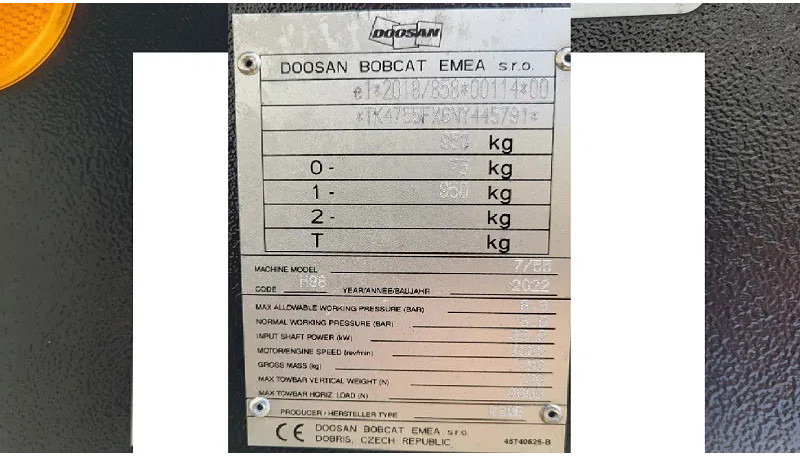 Doosan Doosan 77.55- stock id116 - Воздушный компрессор: фото 3 Doosan Doosan 77.55- stock id116 - Воздушный компрессор: фото 3