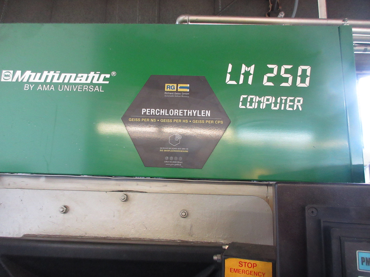 AMA Universal Multimatic LM 250 Computer Entfettungsanlage mit PER Perchlorethylen - Станок: фото 5 AMA Universal Multimatic LM 250 Computer Entfettungsanlage mit PER Perchlorethylen - Станок: фото 5