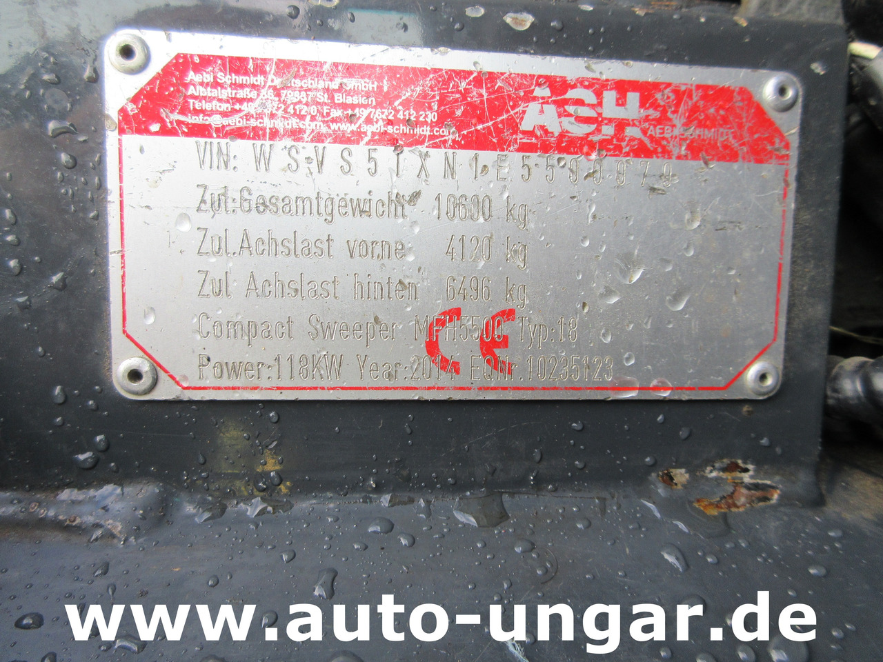 Подметально-уборочная машина Aebi MFH 5500 Baujahr 2014 Euro 5 Kehrmaschine mit zusätzlichem Schwemmbalken: фото 17
