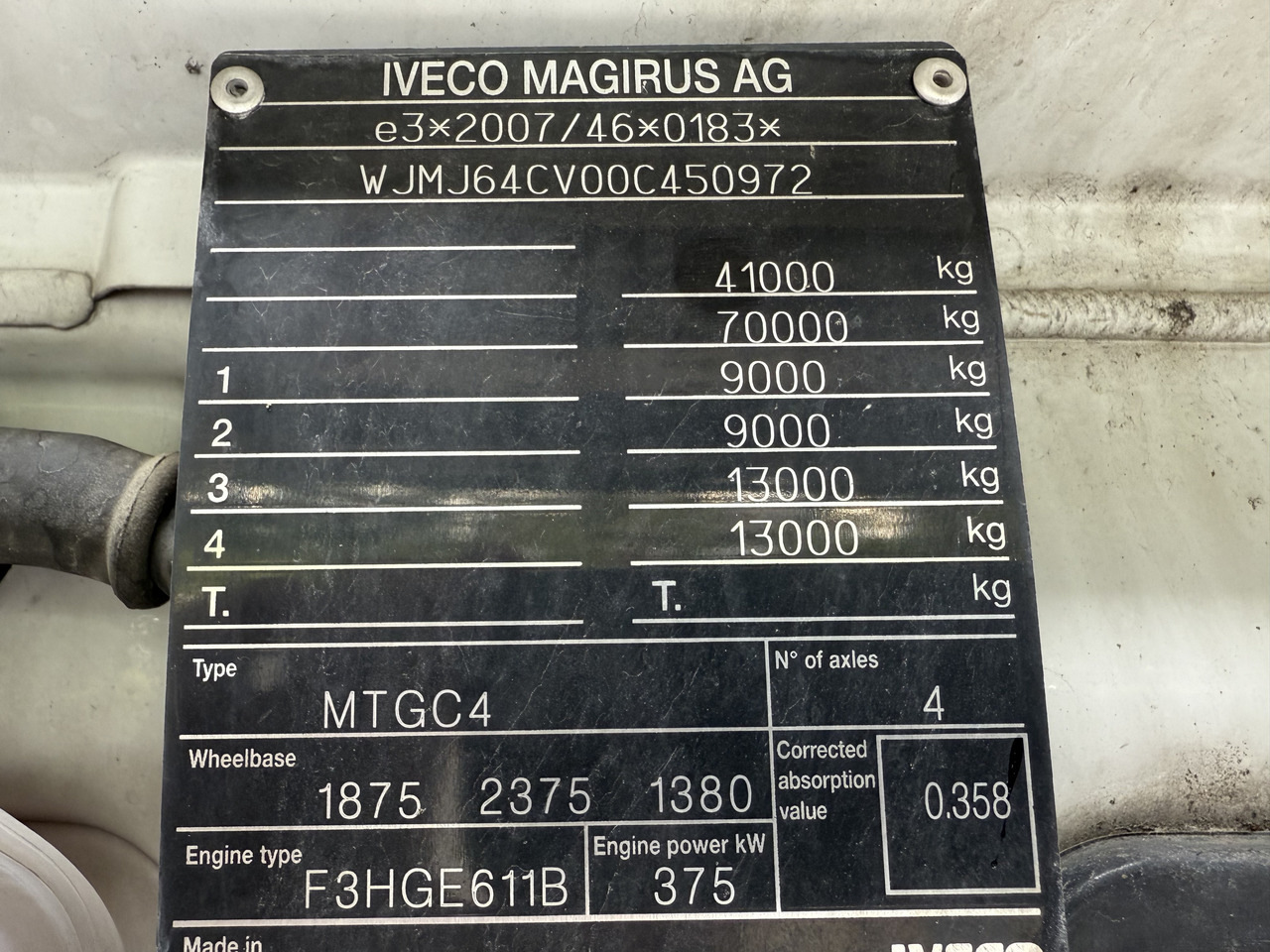 Самосвал Iveco T-Way 510 / AT410T51 8X4 Meiller: фото 7 Самосвал Iveco T-Way 510 / AT410T51 8X4 Meiller: фото 7