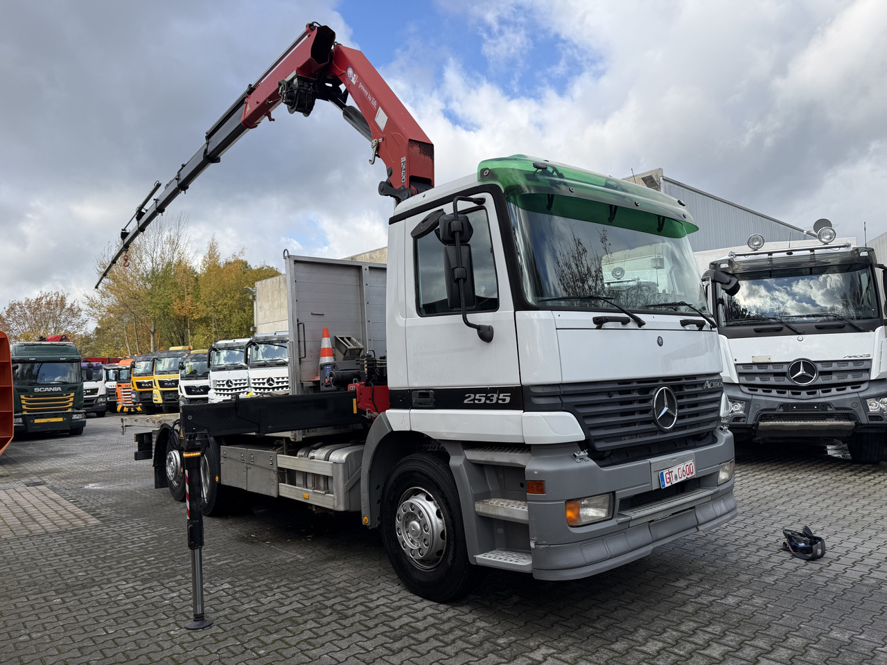 Грузовик бортовой/ Платформа, Автоманипулятор Mercedes-Benz Actros 2535 6X2 HMF 2420 bis 25 Meter: фото 14