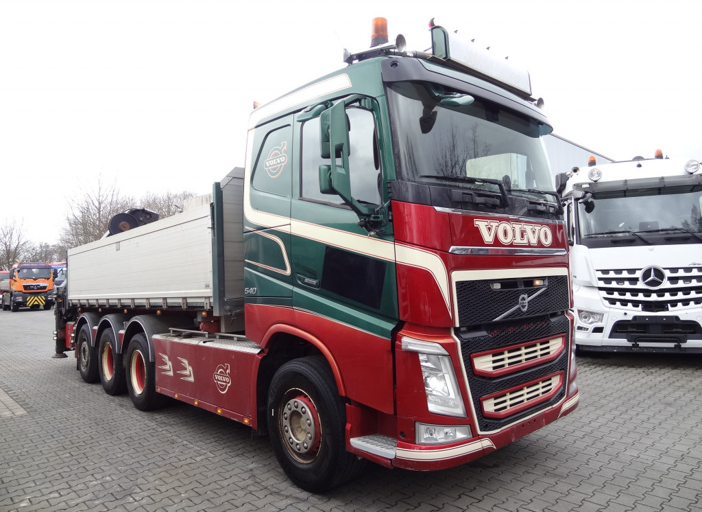 Самосвал, Автоманипулятор Volvo FH540 8X4 Kipper mit Kran Hiab 244-5: фото 9