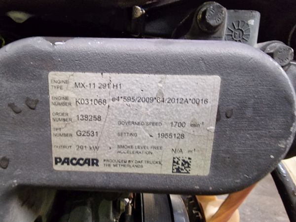 DAF MX-11 291 H1 Engine (Truck) - Двигатель для Грузовиков: фото 2 DAF MX-11 291 H1 Engine (Truck) - Двигатель для Грузовиков: фото 2