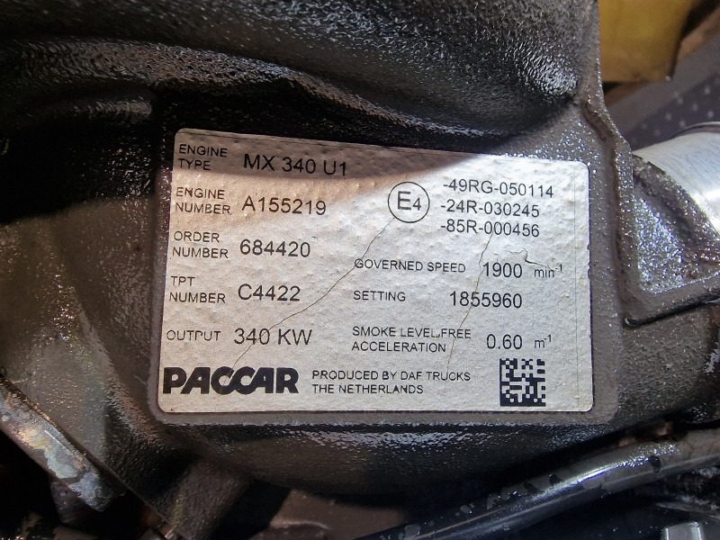 DAF MX340U1 EUR5 XF106.460 Engine (Truck) - Двигатель для Грузовиков: фото 2 DAF MX340U1 EUR5 XF106.460 Engine (Truck) - Двигатель для Грузовиков: фото 2