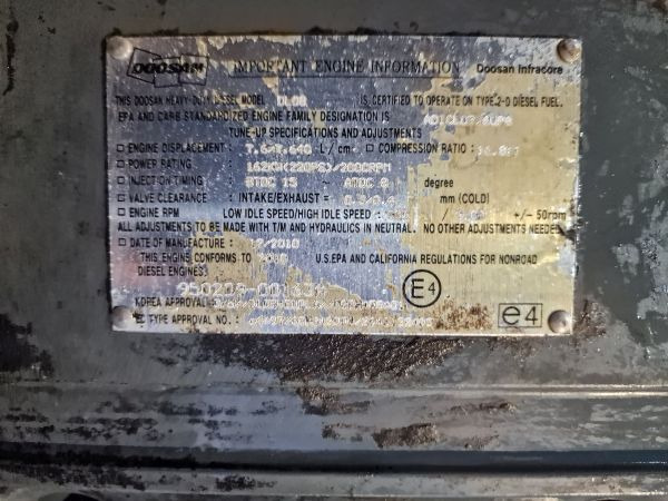 Doosan DL08 Engine (Plant) D300 WHEEL LOADER - Двигатель для Строительной техники: фото 2 Doosan DL08 Engine (Plant) D300 WHEEL LOADER - Двигатель для Строительной техники: фото 2