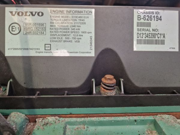 Volvo D13C460 EUV Engine (Truck) - Двигатель для Грузовиков: фото 2 Volvo D13C460 EUV Engine (Truck) - Двигатель для Грузовиков: фото 2