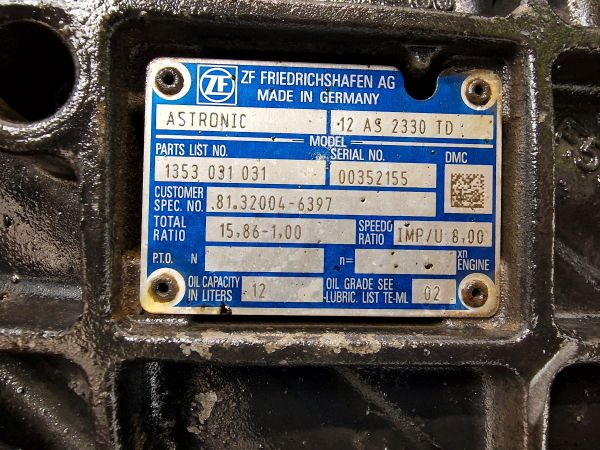 Коробка передач ZF Astronic 12AS2330TD Gearbox: фото 11