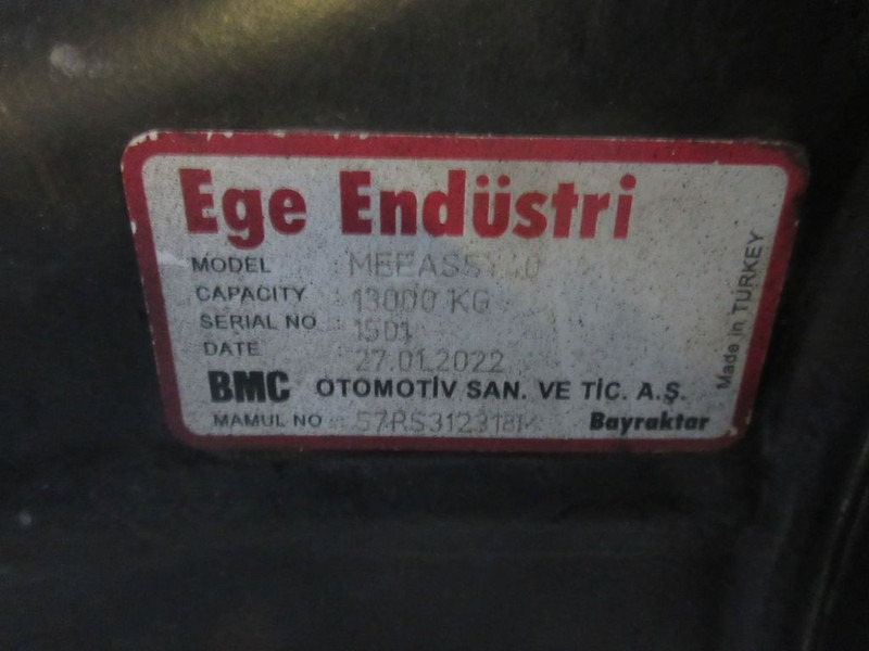 Задняя ось для Грузовиков BMC MS18X/A1-3200H2426-308/RATIO 1/308 MEEASSY40/1501 / 57RS3123181 ACHTERAS MODEL 2022: фото 6