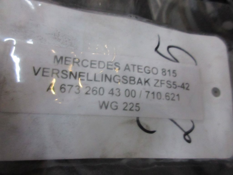 Коробка передач для Грузовиков Mercedes-Benz ATEGO 815 A 001 260 36 00 TRANSMISSIE ZF S5-42 710.621: фото 6