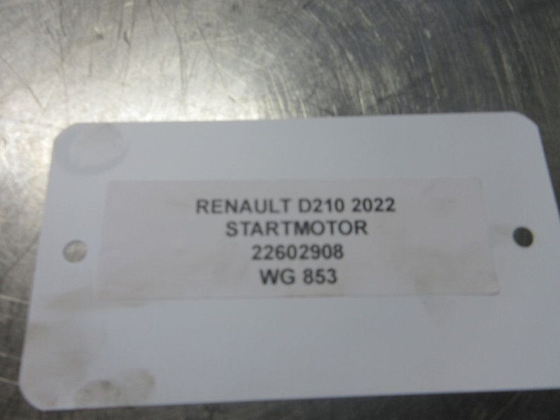 Renault 22602908 STARTMOTOR RENAULT D210 EURO 6 - Стартер для Грузовиков: фото 3 Renault 22602908 STARTMOTOR RENAULT D210 EURO 6 - Стартер для Грузовиков: фото 3