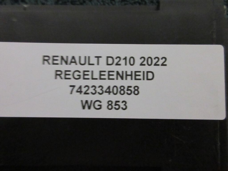 Renault 7423340850 REGELMODULATOR D210 EURO 6 MODEL 2022 - Электрическая система для Грузовиков: фото 3 Renault 7423340850 REGELMODULATOR D210 EURO 6 MODEL 2022 - Электрическая система для Грузовиков: фото 3