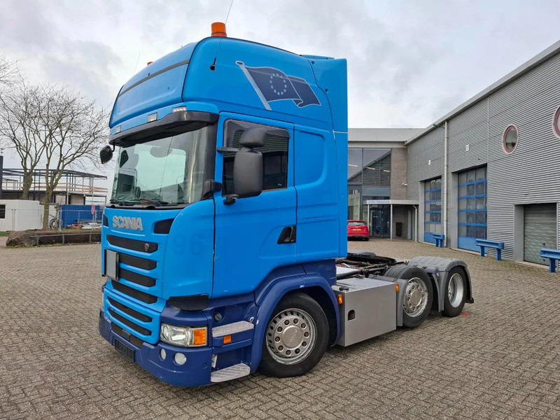 Scania R450 / RETARDER / LIFT+LENKACHSE / GERMAN TRUCK / MEGA / FIFTH WHEEL HEIGHT:100CM / PARK-AIRCO / LWDS / EURO-6 / 2016 - Тягач: фото 1 Scania R450 / RETARDER / LIFT+LENKACHSE / GERMAN TRUCK / MEGA / FIFTH WHEEL HEIGHT:100CM / PARK-AIRCO / LWDS / EURO-6 / 2016 - Тягач: фото 1