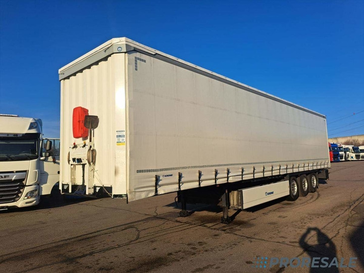 KRONE SD PROFI LINER + paletový koš 32 palet + 2 x zvedací náprava - Тентованный полуприцеп: фото 2 KRONE SD PROFI LINER + paletový koš 32 palet + 2 x zvedací náprava - Тентованный полуприцеп: фото 2