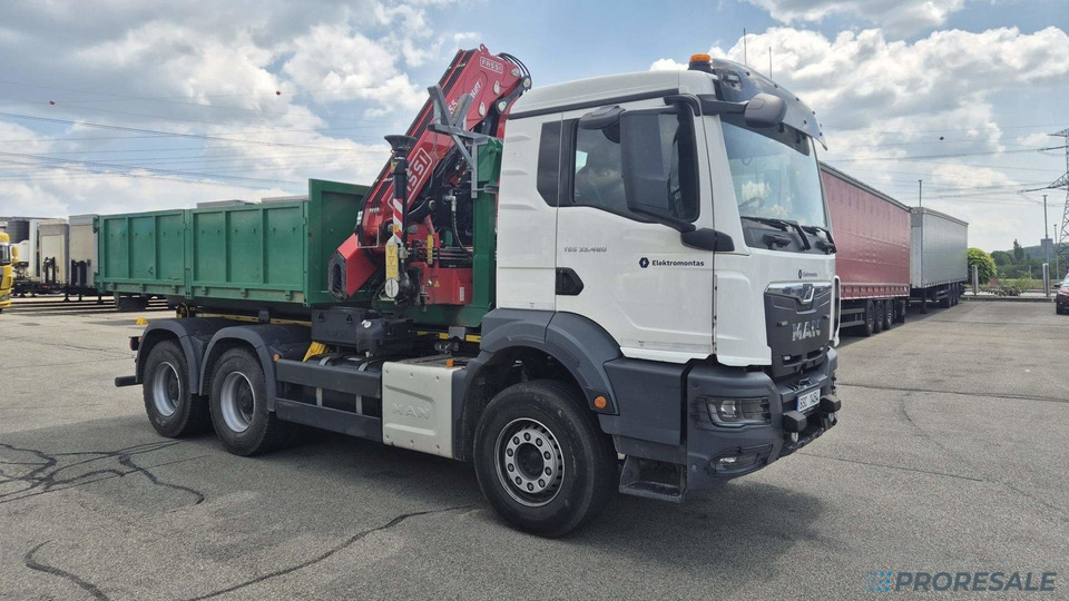 MAN TGS 480 6x4 EURO 6 / EVERLIFT kontejner + hydraulická ruka FASSI F255A.2.26 - Грузовик бортовой/ Платформа, Автоманипулятор: фото 1 MAN TGS 480 6x4 EURO 6 / EVERLIFT kontejner + hydraulická ruka FASSI F255A.2.26 - Грузовик бортовой/ Платформа, Автоманипулятор: фото 1