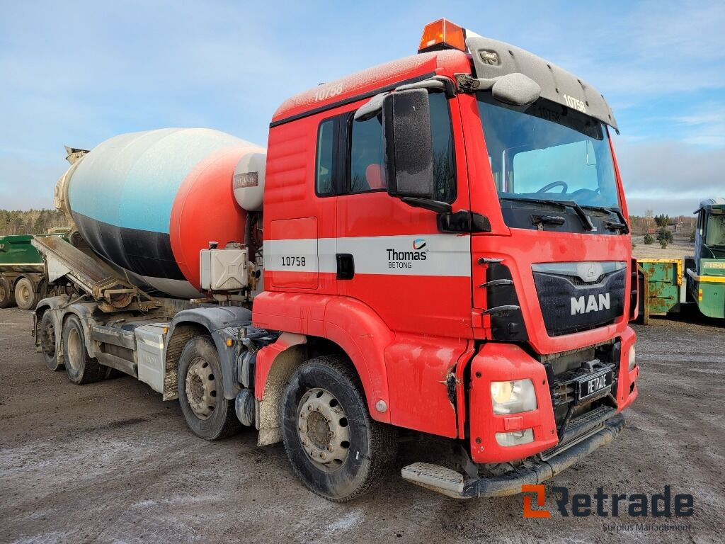 Betongbil 4-axlig Betongroterare MAN TGS 35.400 8X2-4 BL Euro 6 - Автобетоносмеситель: фото 3 Betongbil 4-axlig Betongroterare MAN TGS 35.400 8X2-4 BL Euro 6 - Автобетоносмеситель: фото 3