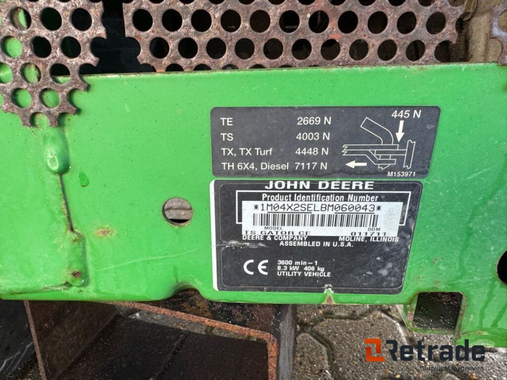 Квадроцикл John Deere TS 4x2 Gator (A0025183): фото 32 Квадроцикл John Deere TS 4x2 Gator (A0025183): фото 32
