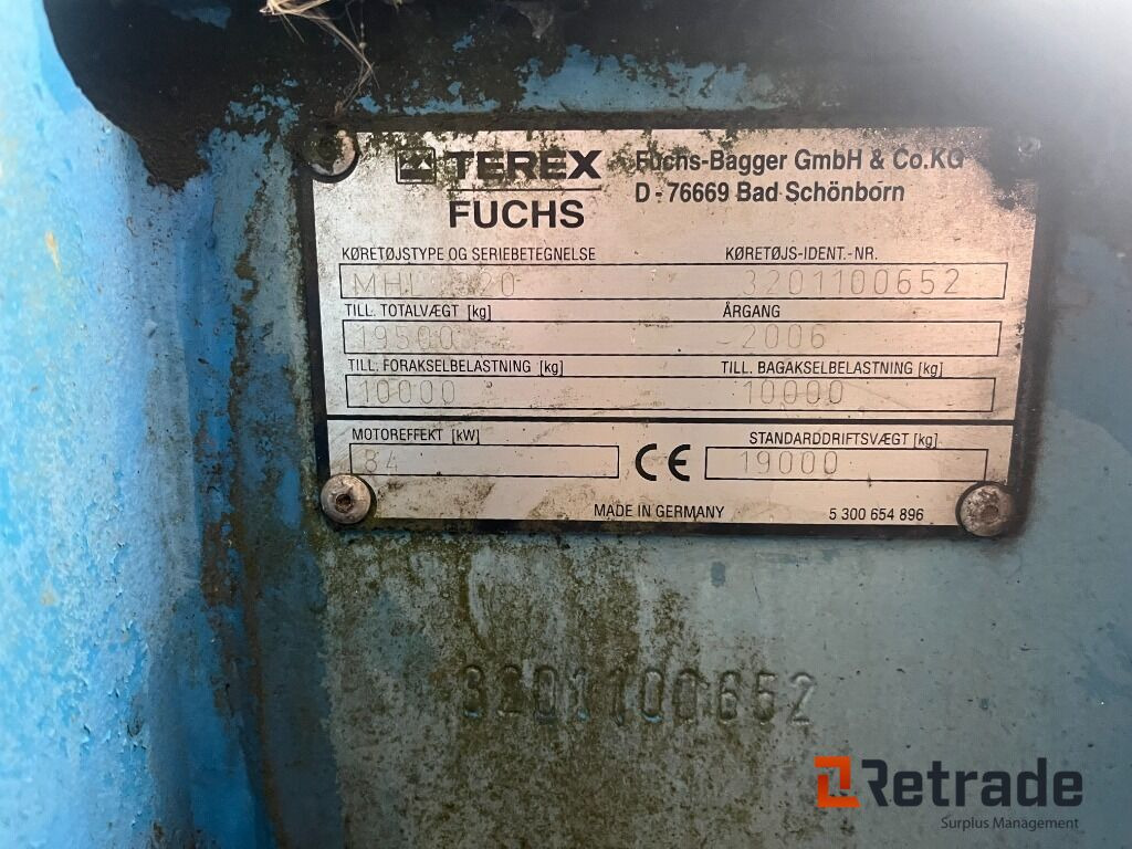 Перегружатель Knusnings- og sorteringsudstyr FUCHS MHL 320 - Skrot sorteringskran: фото 6 Перегружатель Knusnings- og sorteringsudstyr FUCHS MHL 320 - Skrot sorteringskran: фото 6