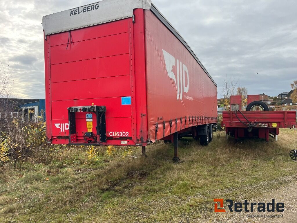 Lastbiltrailer KELBERG D500V- 7100 lukket trailer. - Тентованный полуприцеп: фото 1 Lastbiltrailer KELBERG D500V- 7100 lukket trailer. - Тентованный полуприцеп: фото 1