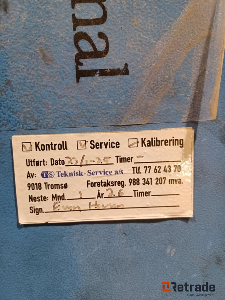 Промышленное оборудование Verkstedutstyr Løftebukk EAE EE-6215E: фото 11 Промышленное оборудование Verkstedutstyr Løftebukk EAE EE-6215E: фото 11