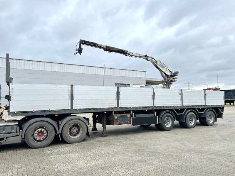 Pacton T3-003 Brick Trailer - Kennis 16000-R Crane - Полуприцеп бортовой/ Платформа: фото 1 Pacton T3-003 Brick Trailer - Kennis 16000-R Crane - Полуприцеп бортовой/ Платформа: фото 1