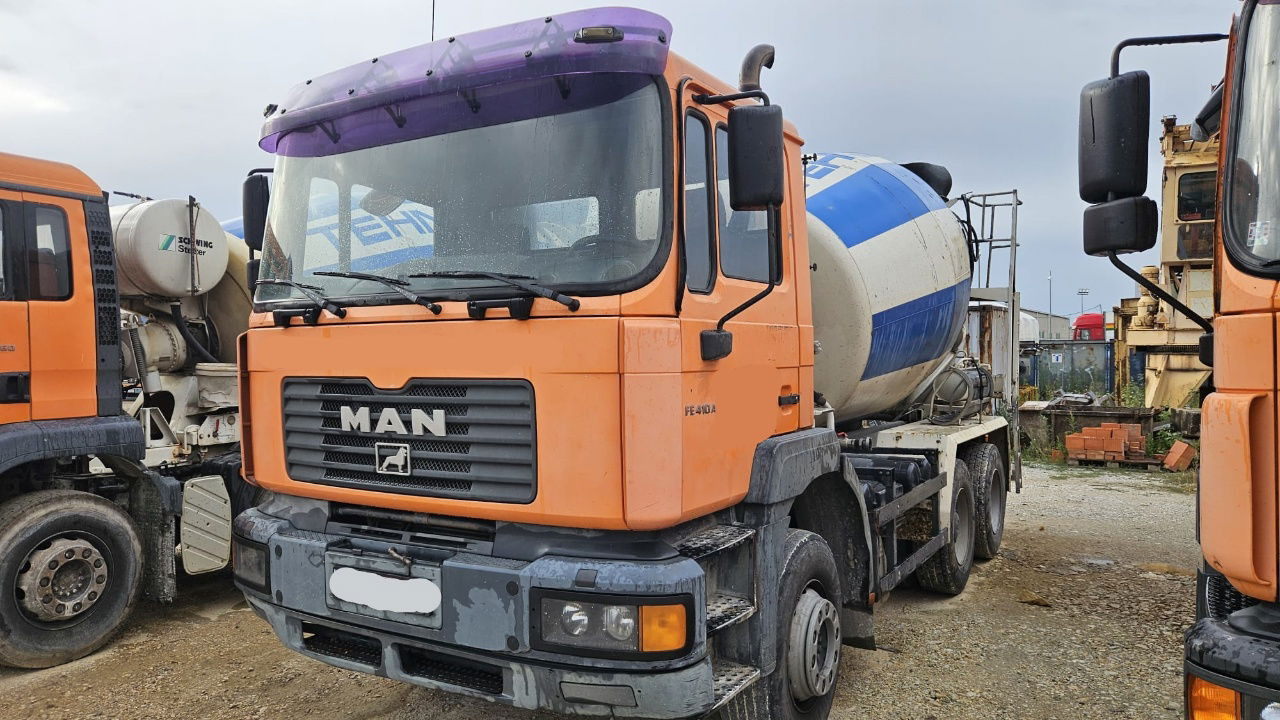 MAN FE 410A 8x4 mixer - 7m3 - euro 3 - Автобетоносмеситель: фото 1 MAN FE 410A 8x4 mixer - 7m3 - euro 3 - Автобетоносмеситель: фото 1