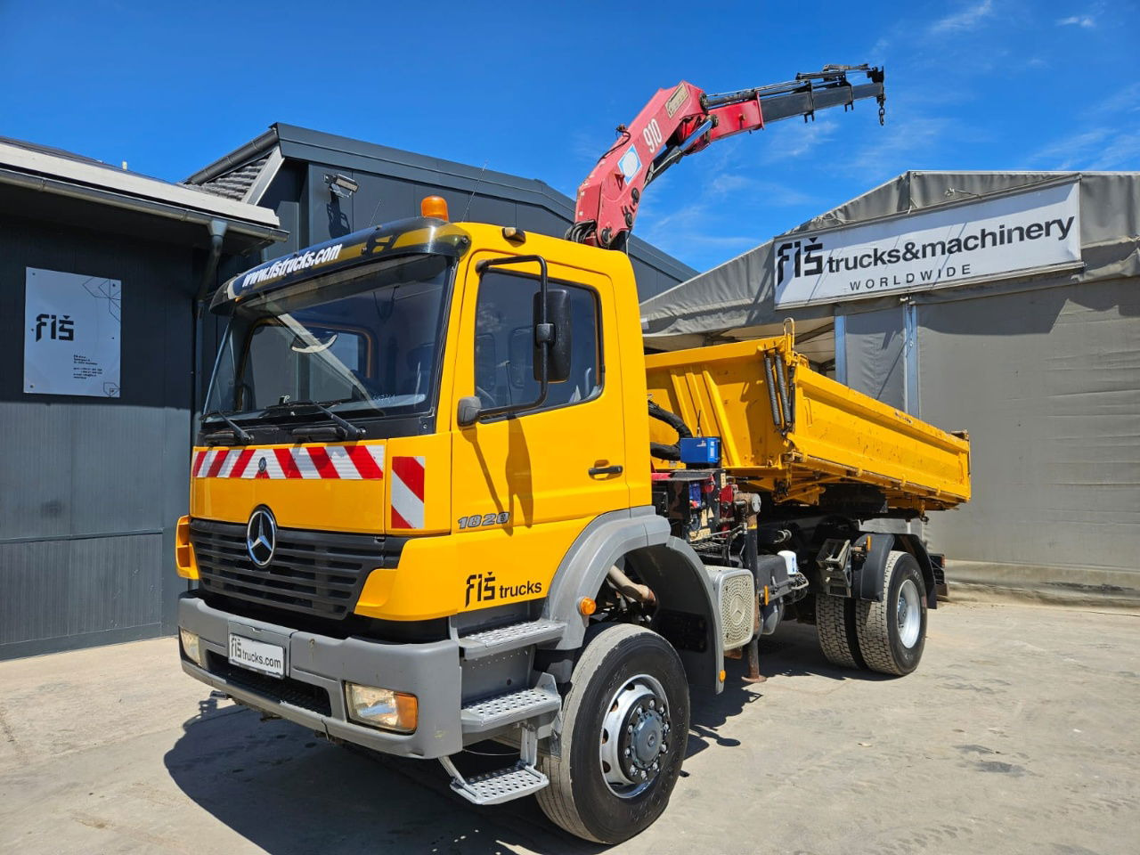 Mercedes-Benz Atego 1828 AK meiller tipper 4x4 - crane 9.5M - remote control - Самосвал: фото 1 Mercedes-Benz Atego 1828 AK meiller tipper 4x4 - crane 9.5M - remote control - Самосвал: фото 1