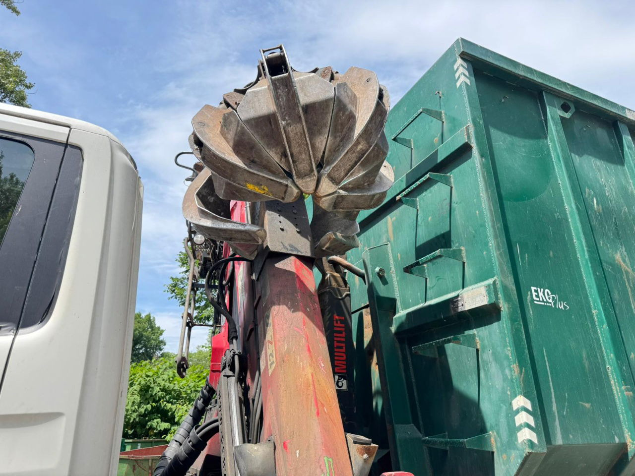 Scania P 410 6x2 penz crane 12Z + abroll multilift + scissors - steering axle - Грузовик-контейнеровоз/ Сменный кузов: фото 2 Scania P 410 6x2 penz crane 12Z + abroll multilift + scissors - steering axle - Грузовик-контейнеровоз/ Сменный кузов: фото 2