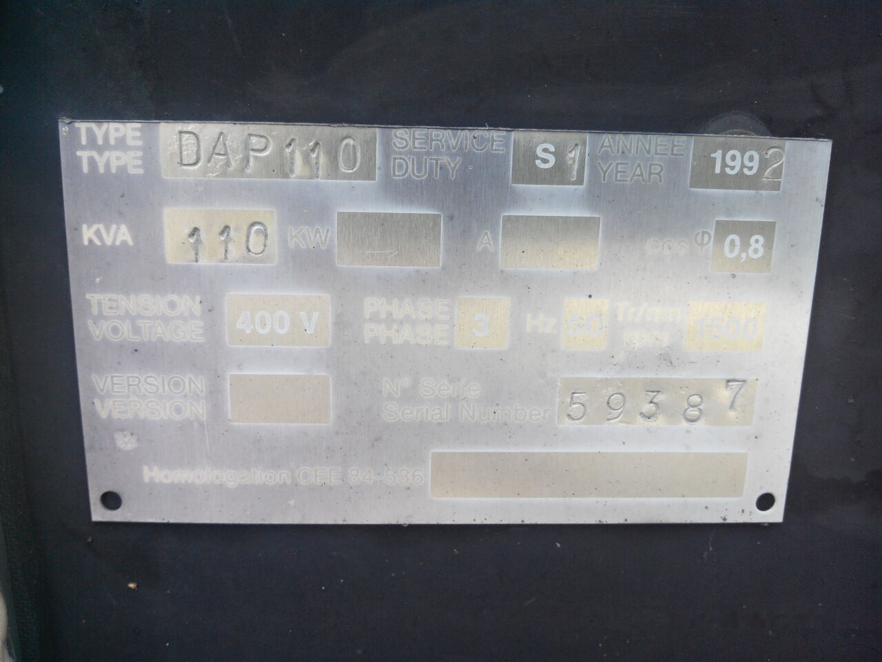 SDMO DAP 110 kVa - Электрогенератор: фото 4 SDMO DAP 110 kVa - Электрогенератор: фото 4