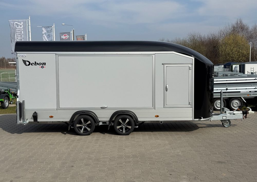 DEBON Debon C1000 - kryta laweta | 490 x 202 cm / 3500kg / felgi ALU / wciągarka elektryczna - Прицеп-автовоз: фото 3 DEBON Debon C1000 - kryta laweta | 490 x 202 cm / 3500kg / felgi ALU / wciągarka elektryczna - Прицеп-автовоз: фото 3
