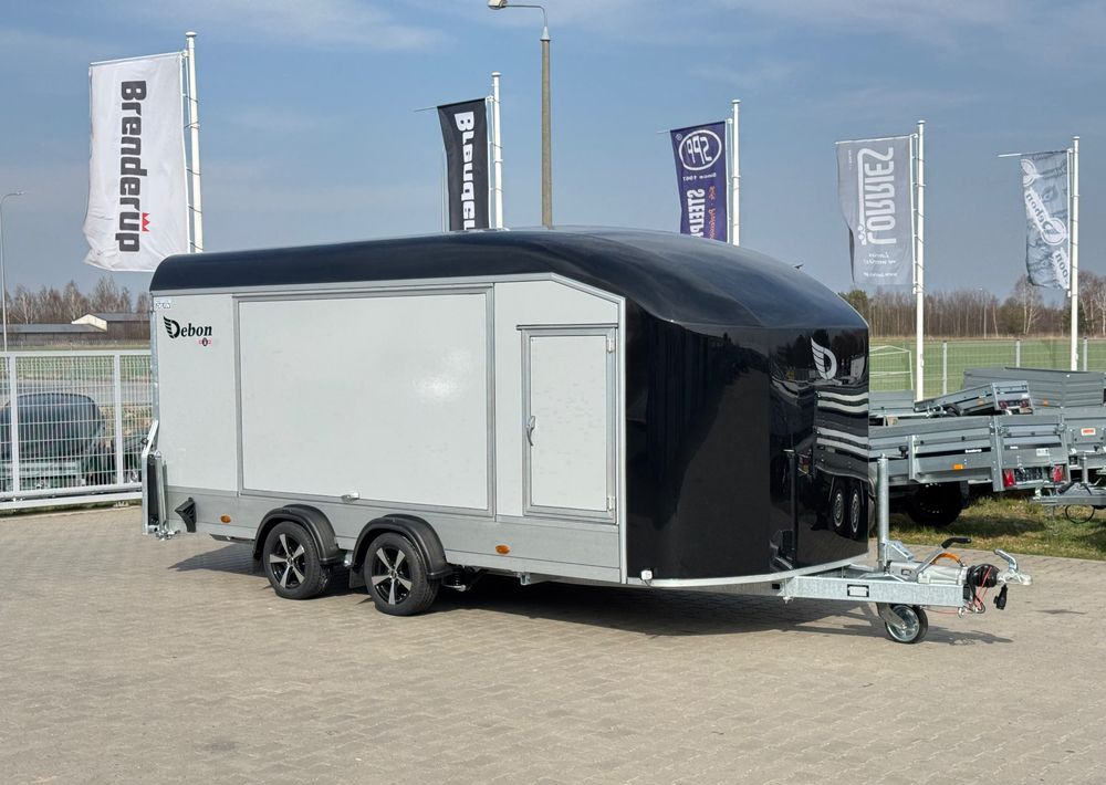 DEBON Debon C1000 - kryta laweta | 490 x 202 cm / 3500kg / felgi ALU / wciągarka elektryczna - Прицеп-автовоз: фото 2 DEBON Debon C1000 - kryta laweta | 490 x 202 cm / 3500kg / felgi ALU / wciągarka elektryczna - Прицеп-автовоз: фото 2