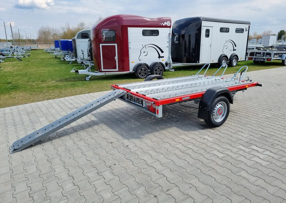 STEMA STM 02 10-25-15.1 red | 251x153 cm 3 motocykle | DMC 1000kg - Прицеп для мотоцикла: фото 2 STEMA STM 02 10-25-15.1 red | 251x153 cm 3 motocykle | DMC 1000kg - Прицеп для мотоцикла: фото 2