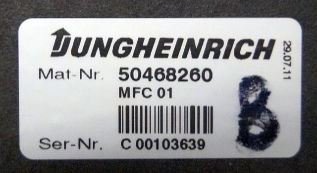 Jungheinrich 50468260 | MFC01 Brake sn C00103639 from ETV214 year 2011 - Блок управления для Погрузочно-разгрузочной техники: фото 3 Jungheinrich 50468260 | MFC01 Brake sn C00103639 from ETV214 year 2011 - Блок управления для Погрузочно-разгрузочной техники: фото 3